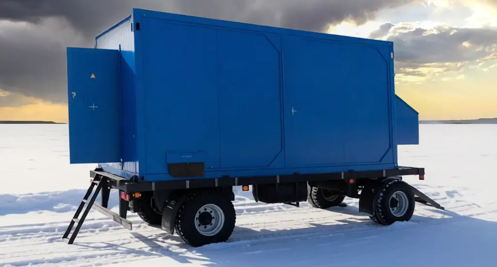 Передвижная контейнерная ДГУ на прицепе мощностью 24 кВт