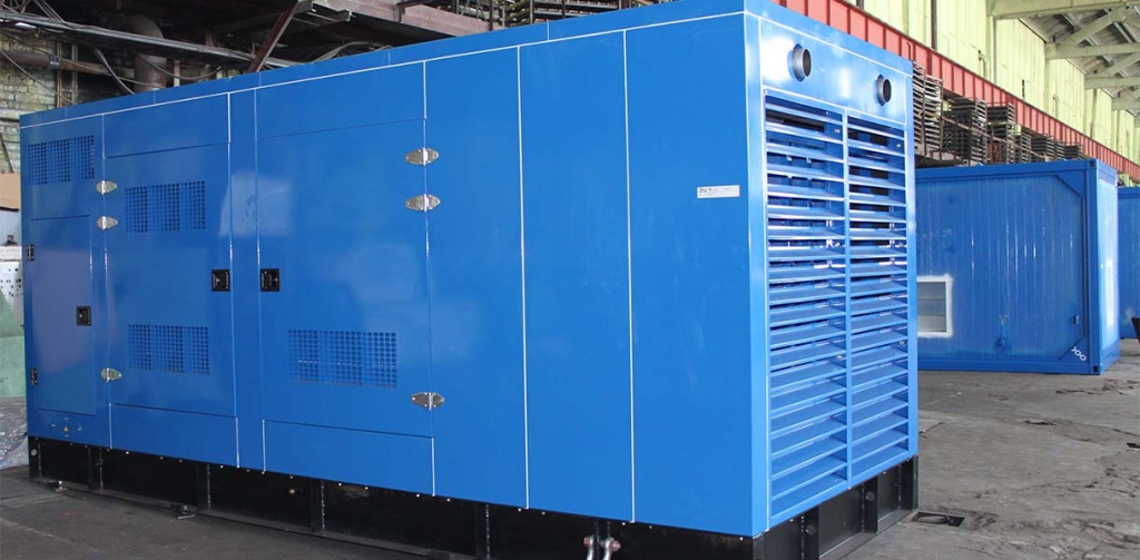 foto Дизель-генератор (ДГУ, ДЭС) мощность 640 кВт 400В Mitsubishi в шумопоглощающем кожухе